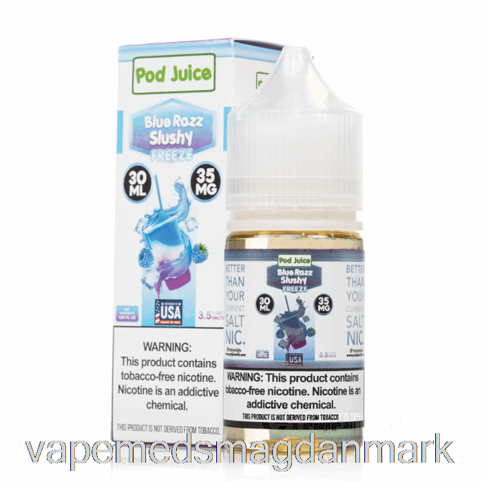 Engangs Vape Danmark Freeze Blue Razz Slushy - Pod Juice - 30ml 35mg